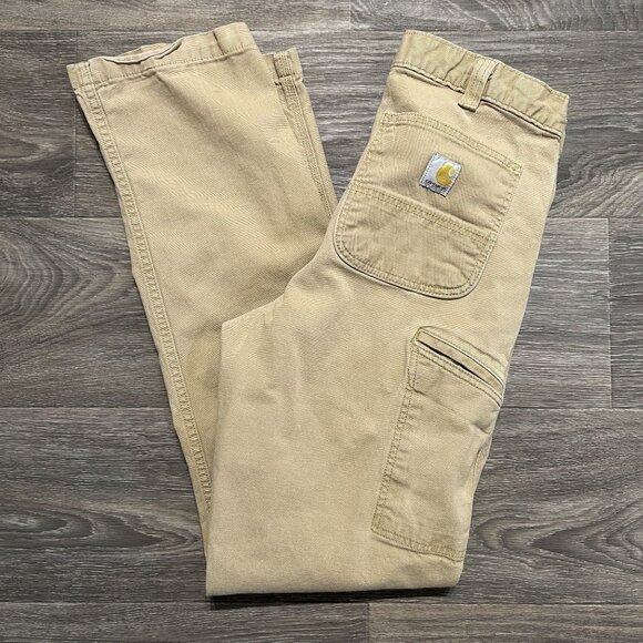 Carhartt Rugged Flex Work Pants 32x34 Khaki Tan 102291 Relaxed Fit Utility - Picture 1 of 11